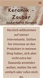 Mobile Screenshot of keramik-zauber.de