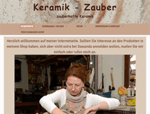 Tablet Screenshot of keramik-zauber.de